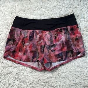 Lululemon Run Times Short II *4" Sun Dazed Multi Pink / Super Dark